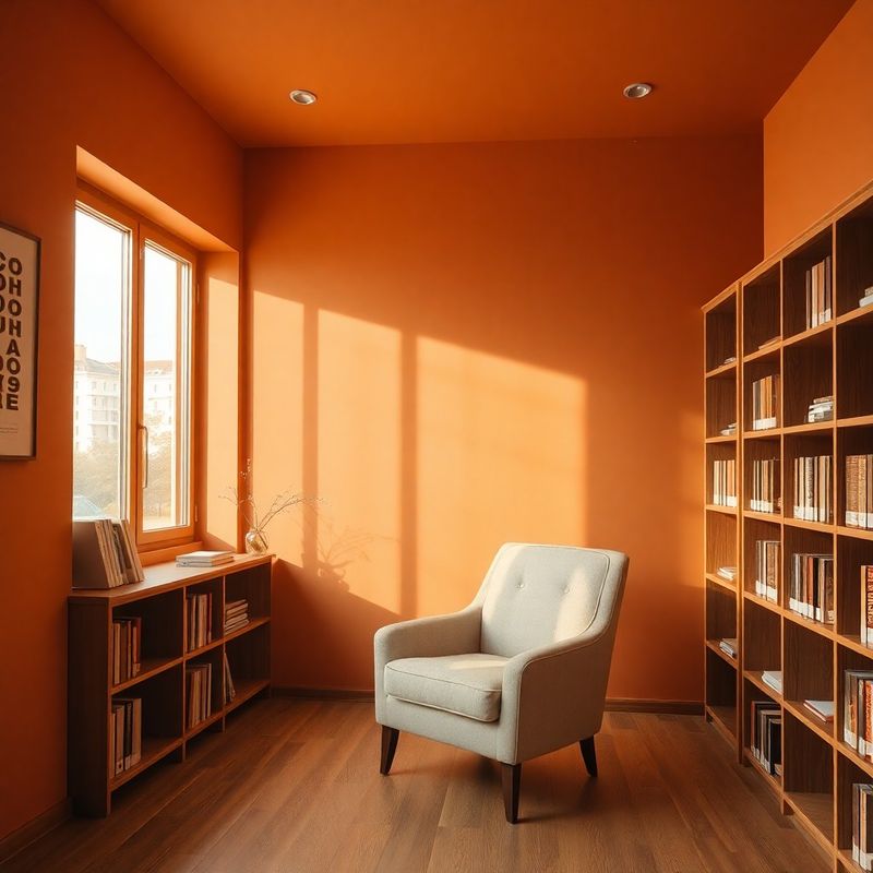 Warm terracotta-cream advisory office interior in Craiova